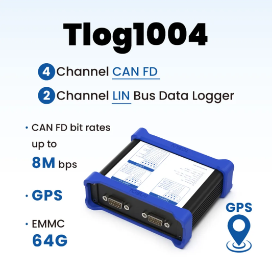 Tlog1004 – 4 CAN FD, 2 LIN bus datalogger