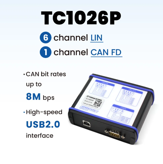 TOSUN Technology - Auto Grade - 1 CH CAN FD, 6 CH LIN Bus Interface to USB Adapter (LIN Supports USB Power Supply)