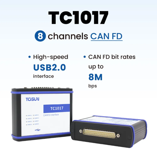 TC1017 – 8 CAN FD to USB interface