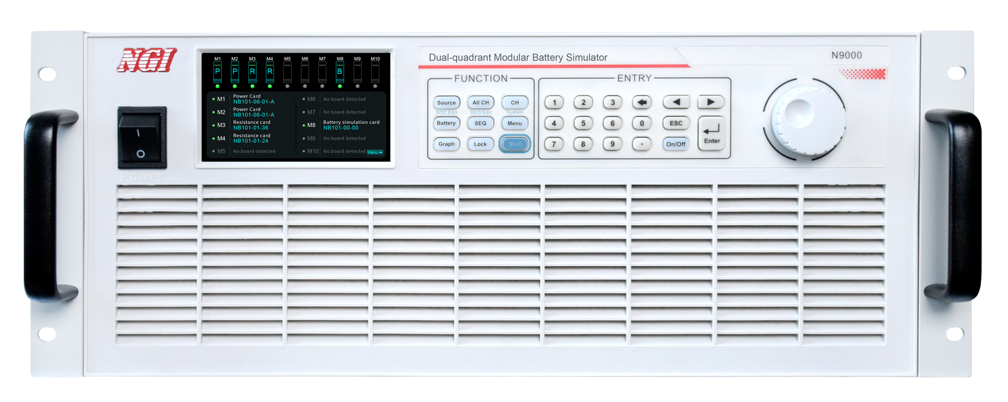 N9000 Series Ultra-high Integration Dual-quadrant Modular Battery Simulator