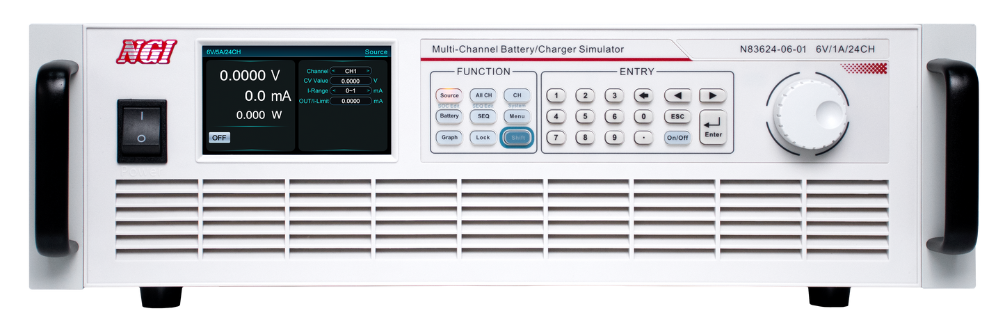 N83624 Series High-accuracy Multi-channel Battery Simulator